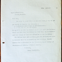 Letter from Royal College of Physicians of Ireland to Dr. Maurice Hennigan O&#039;Sullivan, 27 January 1916