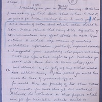 Letter from Henry Wilson to Art O&#039;Brien, 30 August 1916