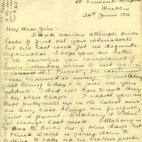 Letter to James Ryan from May Gray