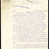 Letter from Kerin &amp; Hickman to the Under Secretary, 3 August, 1916