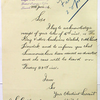 Letter from G. Craig to J. S. Gaffney, 20 June 1916