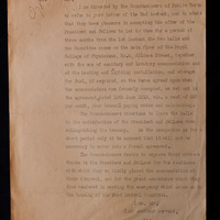 Letter from J.J. Healy, Secretary of Public Works to Thomas Kirkptarick, 14 July 1920