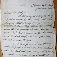 Letter from Chester A. Arthur Junior to Ellen Daly, 21 July 1923  