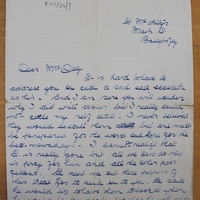 Letter from Rose O&#039;Donnell to Ellen Daly [1923]