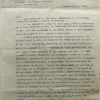 Letter from Colonel G.A. French to Brigadier General, Queenstown (Cobh), 2 May 1916