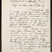 Letter from Margret O&#039;Brien to Ivor Guest, Lord Wimborne, 23 May 1916