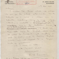 Letter from Patrick Pearse, 3 December 1915