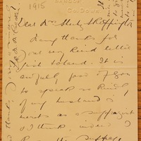 Letter from Elizabeth McCracken to Hannah Sheehy Skeffington, 16 Nov 1915