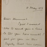 Letter from Kathleen Cantwell to Hanna Sheehy Skeffington, 10 May 1916