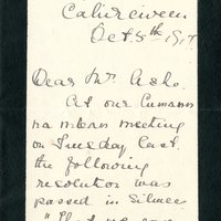 Letter from Mollie Reardon to Gregory Ashe, 5 October 1917