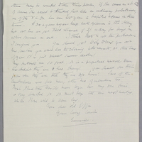 Letter from Emma Duffin to her mother  Maria Duffin