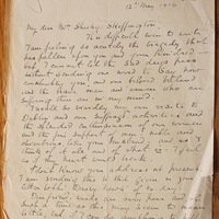 Letter from Charlotte Despard to Hanna Sheehy Skeffington, 12 May 1916