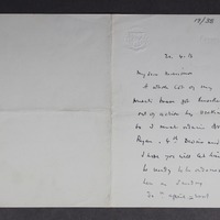 Letter from Bishop Michael Fogarty to John Francis Hogan, 21 April 1916