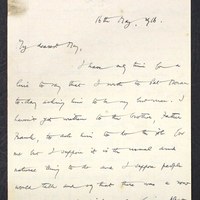 Letter from James Finn to May Fay 16 May 1916