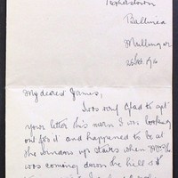 Letter from May Fay to James Finn, 25 February 1916