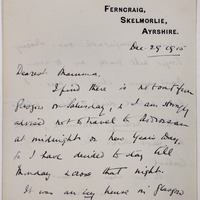 Letter from Ruth Duffin to Maria Duffin, 29 December 1915