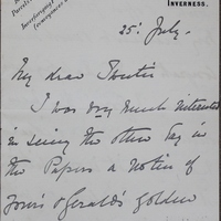 Letter to Lady Clonbrock, 25 July 1916