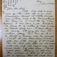 Letter from Charles McGinley to Ellen Daly, 13 June 1923