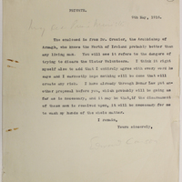 Letter from Edward Carson to Herbert Asquith, 9 May 1916