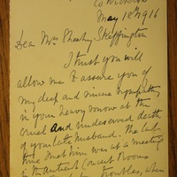 Letter from O&#039;Mahony to Hanna Sheehy Skeffington, 18 May 1916