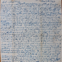 Letter from Thomas Daly to his mother, Ellen Daly, 12 December 1923