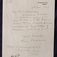 Letter from Olive Sheppard to Thomas Kirkpatrick, 15 December 1919