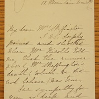 Letter from Mary Nicolls to Hanna Sheehy Skeffington, circa May 1916