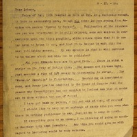 Letter from Francis Sheehy Skeffington to Con Lehane, 8 February 1916