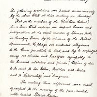 Letter from Garret Hayes, Secretary, Glin Sinn Féin Club to Nora Ashe, 2 October 1917 