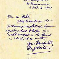 Letter from B. J. Norton to Gregory Ashe, 4 October 1917 