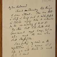 Letter from Stephen Gwynn to John Redmond, May 1916