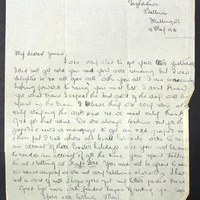 Letter from May Fay to James Finn 10 May 1916