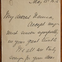 Letter from M. McCoy to Hanna Sheehy Skeffington, 13 May 1916