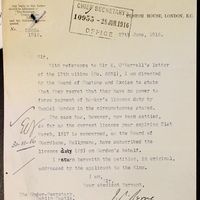 Letter from J. J. Byrne to Sir Robert Chalmers, 27 June 1916