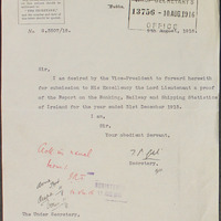 Letter from T.P. Gill to Robert Chalmers, 9 August 1916