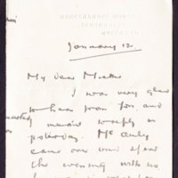 Letter from Susan Fitzgerald to Michael Gorman, 12 January 1916