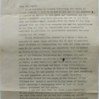 Letter from Colonel G.A. French to Mayor Nicholas Byrne, 18 May 1916