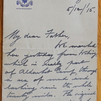 Letter from Father Willie Doyle S.J. to Hugh Doyle, 5 December 1915