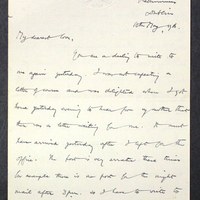 Letter from James Finn to May Fay, 10 May 1916