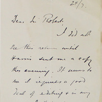 Letter from Andrew Philip Magill to Sir Robert Chalmers, 24 July 1916