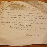 Letter from Cissie Cahalan to Hanna Sheehy Skeffington, 7 November 1915