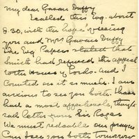 Letter from Father Edward Murnane to George Gavan Duffy, 24 July 1916