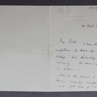 Letter from Martin McDonnell to  John Francis Hogan, 20 September 1916