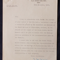 Letter from Edward Coey Biggar to Thomas Kirkpatrick, 10 November 1920