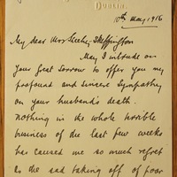 Letter from William Dawson to Hanna Sheehy Skeffington, 10 May 1916