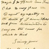 Letter from Chas Boyd, Honorary Secretary, Major McBride Sinn Féin Club to Gregory Ashe, 30 September 1917