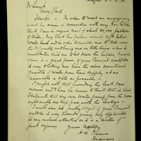 Letter from H A Thomas to Nicholas Lamb, 3 March 1916