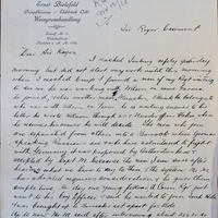 Letter from M.P. Kehoe to Sir Roger Casement, 10 November 1915