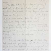 Letter from Sir Wilfrid Spender to his wife Lady Lillian Spender, 25 June 1916