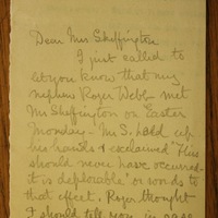 Letter from Josephine Webb to Hanna Sheehy Skeffington, 11 May 1916